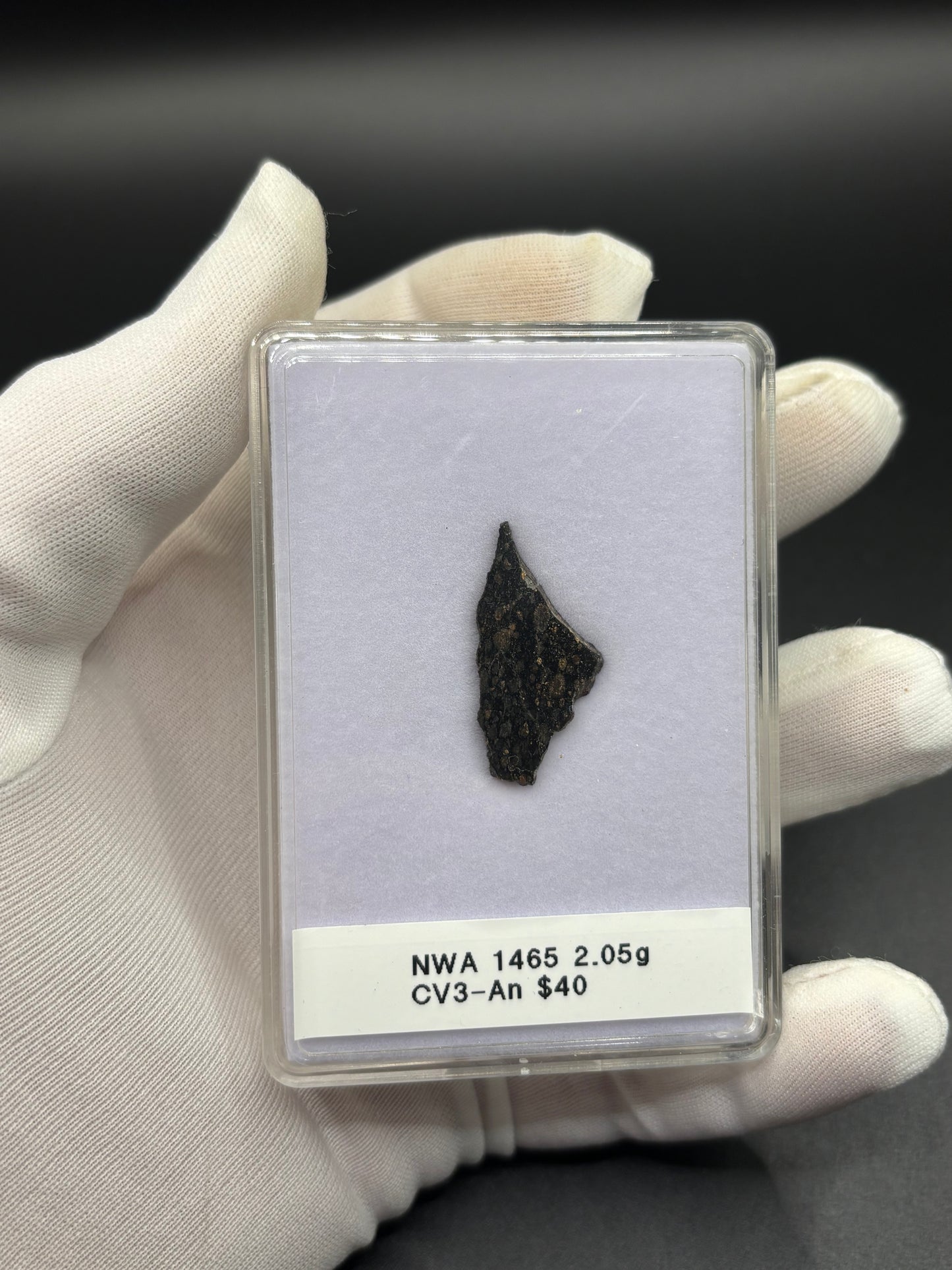 NWA 1465 Carbonaceous Chondrite Meteorite Rare CV3-an Anomalous Northwest Africa