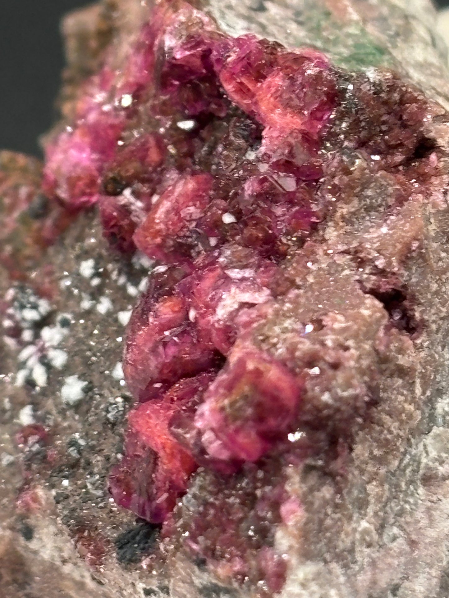 Cobaltoan Calcite on Matrix – Mashamba West Mine, Lualaba Province, Democratic Republic of Congo