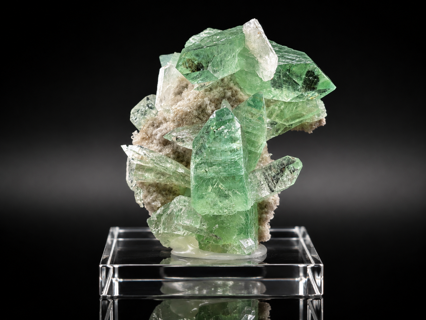 Green Apophyllite Crystal Specimen – Pashan Quarry, Pune (Poona), Maharashtra, India