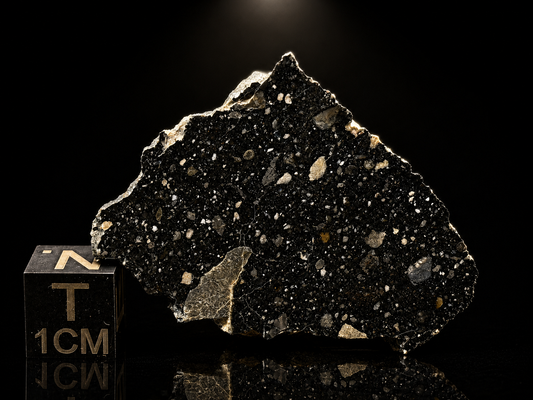 NWA 17859 "Black Lunar" Meteorite Specimen Official Feldspathic Breccia Moon Meteorite