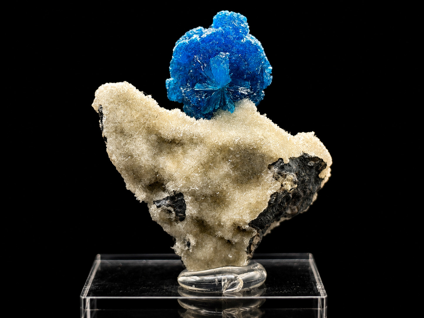 Cavansite on Matrix – Wagholi, Pune District, Maharashtra, India