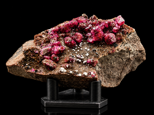 Cobaltoan Calcite on Matrix – Mashamba West Mine, Lualaba Province, Democratic Republic of Congo