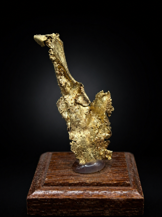 Round Mountain Gold Leaf Specimen – Nevada, USA