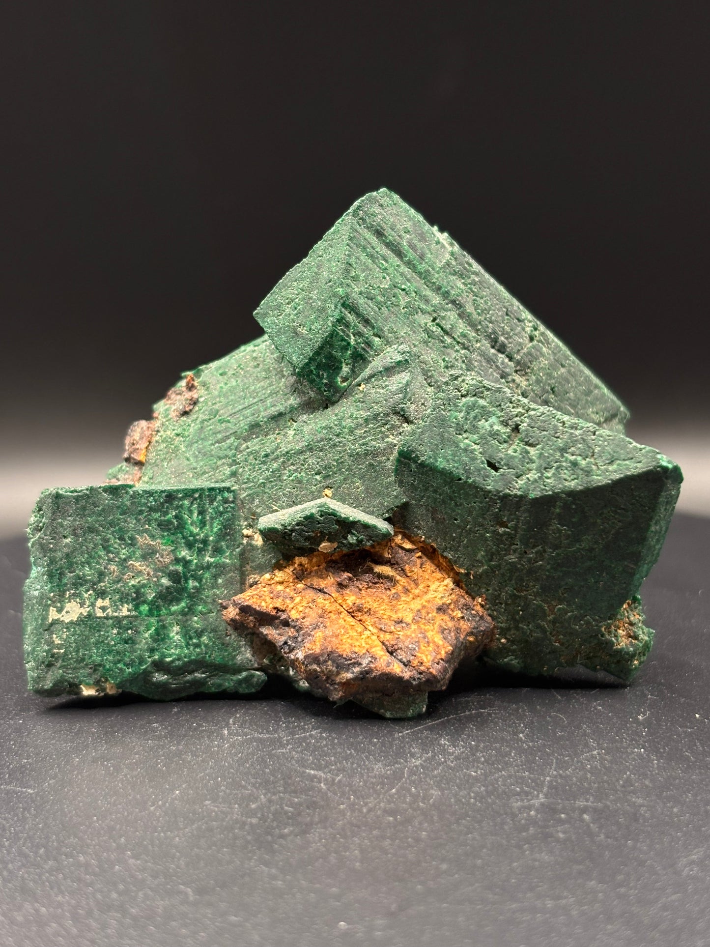 Malachite Pseudomorph After Azurite – Touissit Mine, Oujda, Morocco