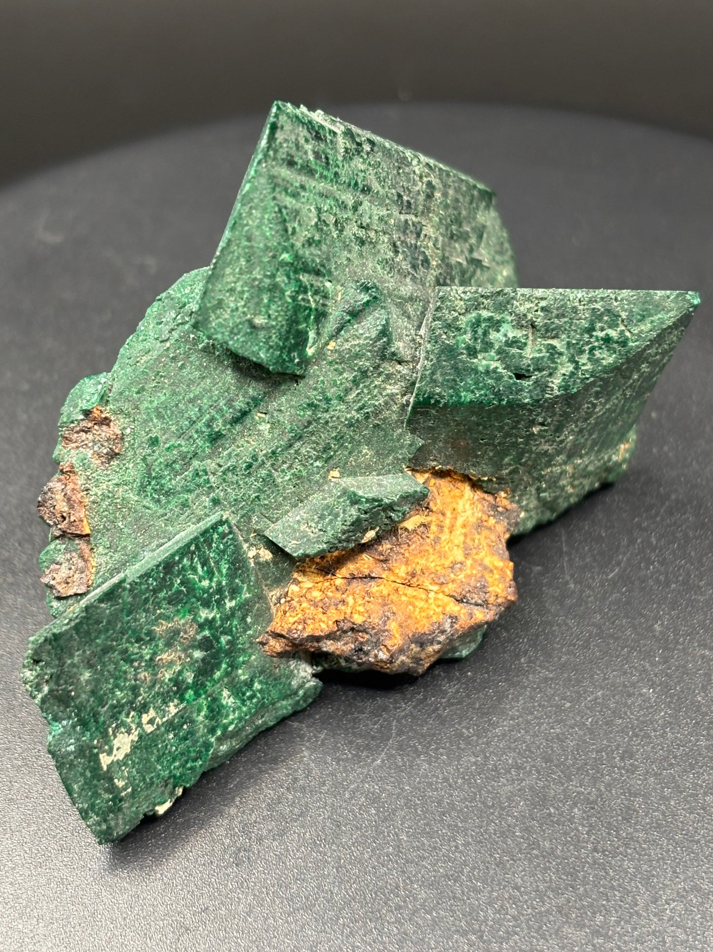 Malachite Pseudomorph After Azurite – Touissit Mine, Oujda, Morocco
