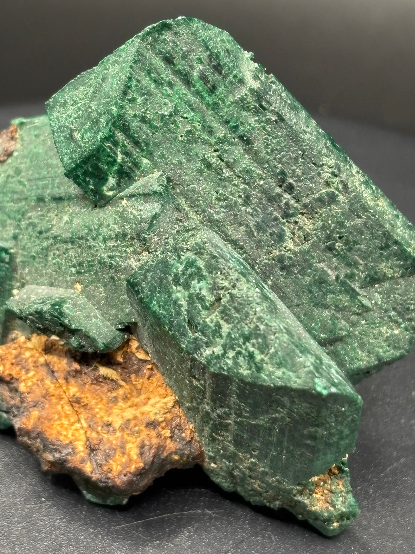 Malachite Pseudomorph After Azurite – Touissit Mine, Oujda, Morocco