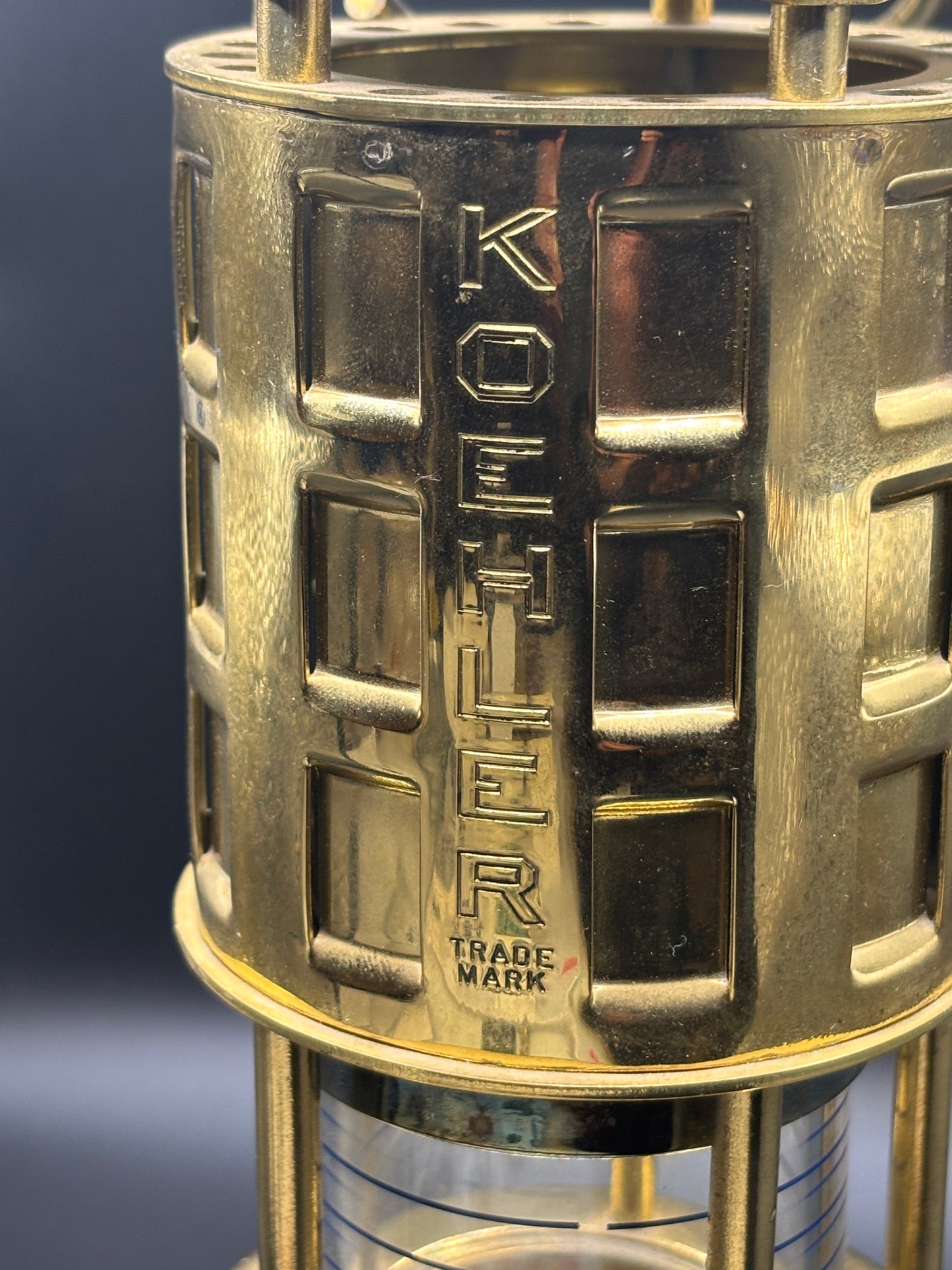 Koehler Brass MSHA Permissible Flame Safety Miners Lamp Model 209 — Coal Mining Relic