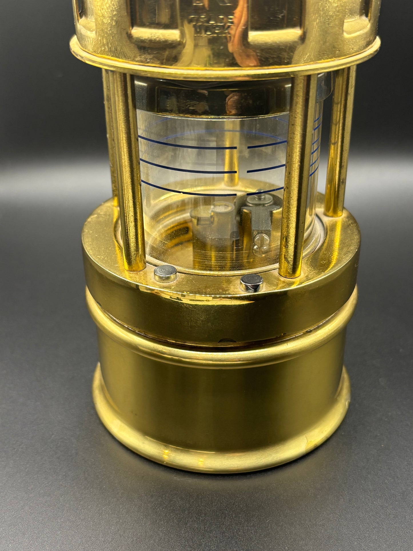 Koehler Brass MSHA Permissible Flame Safety Miners Lamp Model 209 — Coal Mining Relic