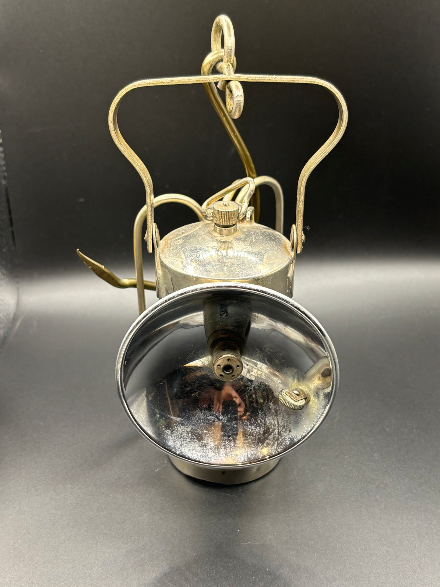 Vintage ITP "Its Trouble Proof" Carbide Miners Lamp — Patented Aug 8, 1916 | Antique Coal Mining Light
