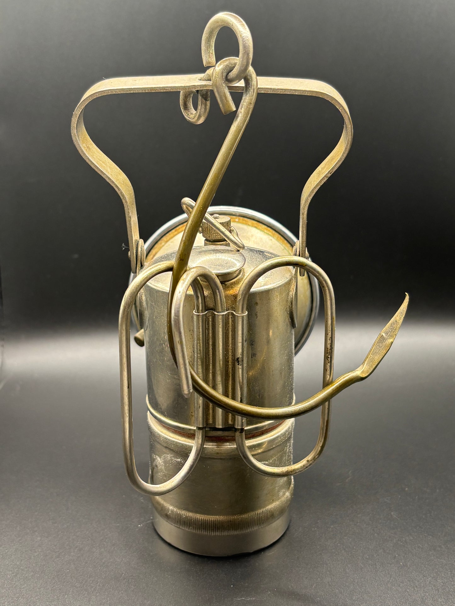 Vintage ITP "Its Trouble Proof" Carbide Miners Lamp — Patented Aug 8, 1916 | Antique Coal Mining Light