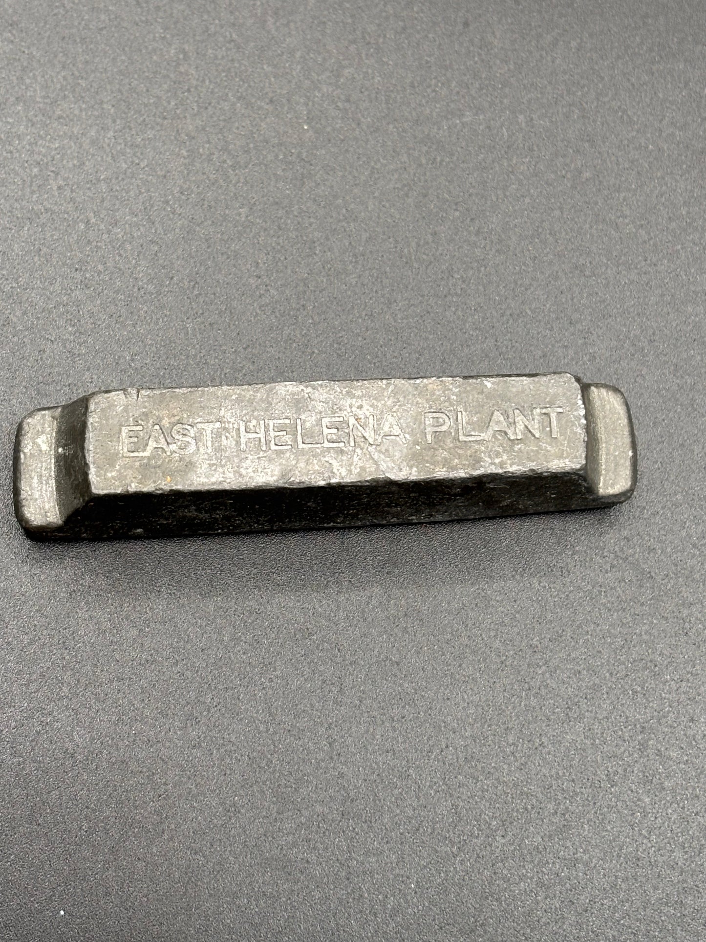 Vintage ASARCO East Helena Smelter Lead Paperweight Ingot — American Smelting & Refining Co Montana