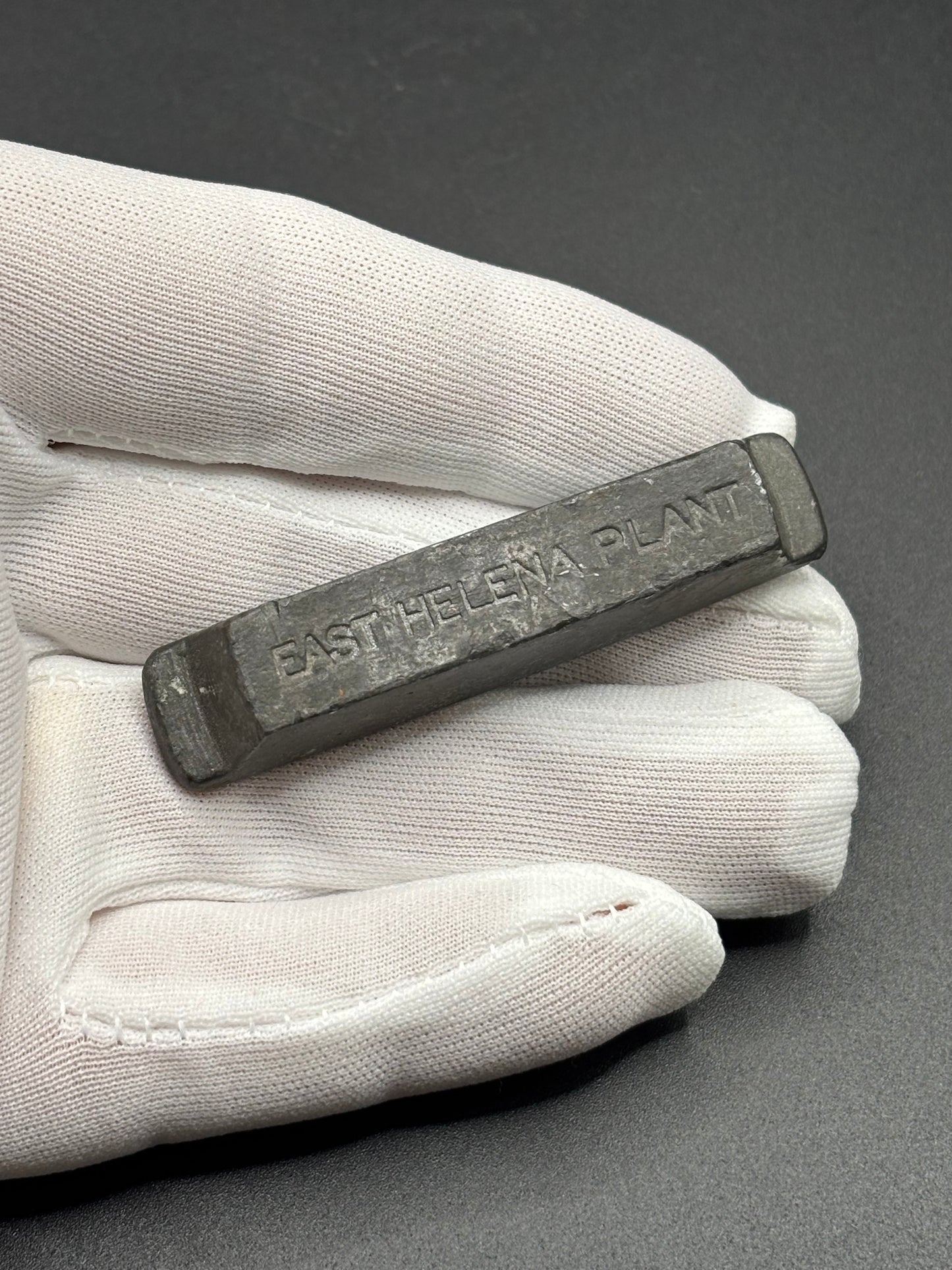 Vintage ASARCO East Helena Smelter Lead Paperweight Ingot — American Smelting & Refining Co Montana