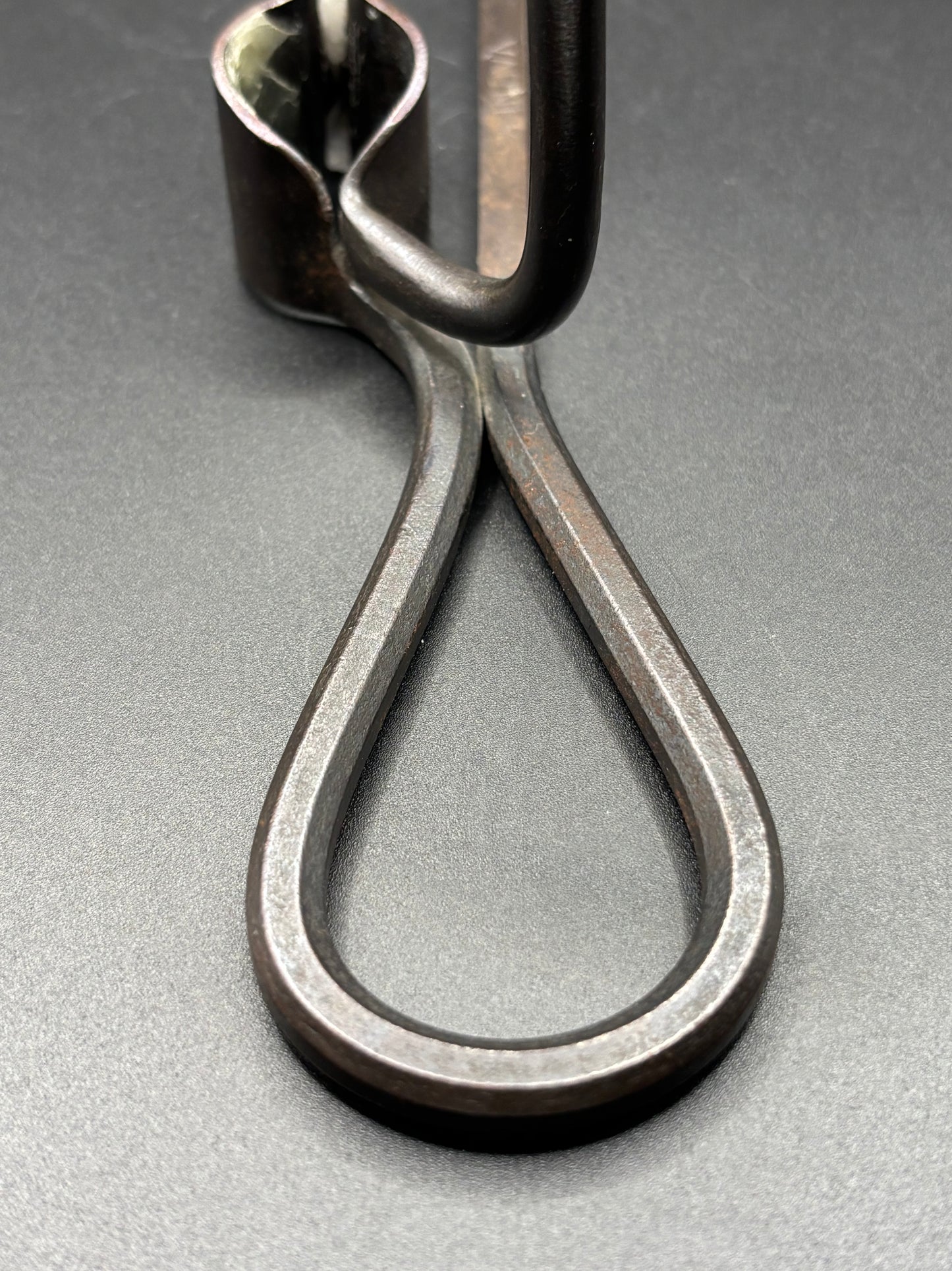 Antique Varney Miners Candlestick Holder — Hand Forged Mining Candle Lamp "Sticking Tommy"