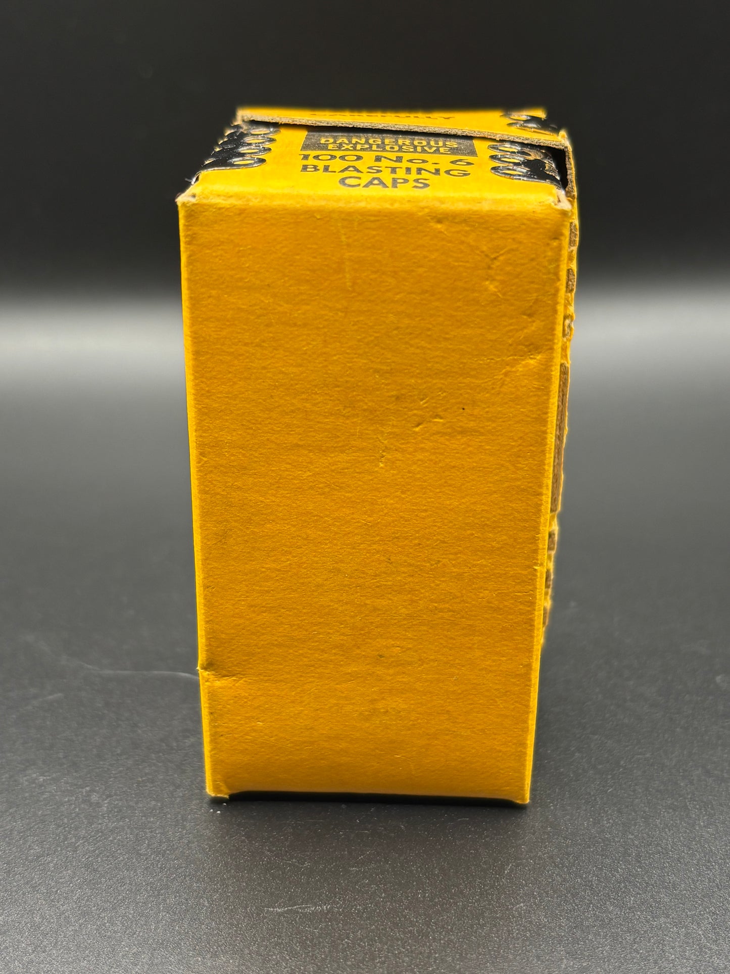 Vintage Hercules Blasting Caps Box No. 6 100 Count Wilmington Delaware Mining Explosives Box