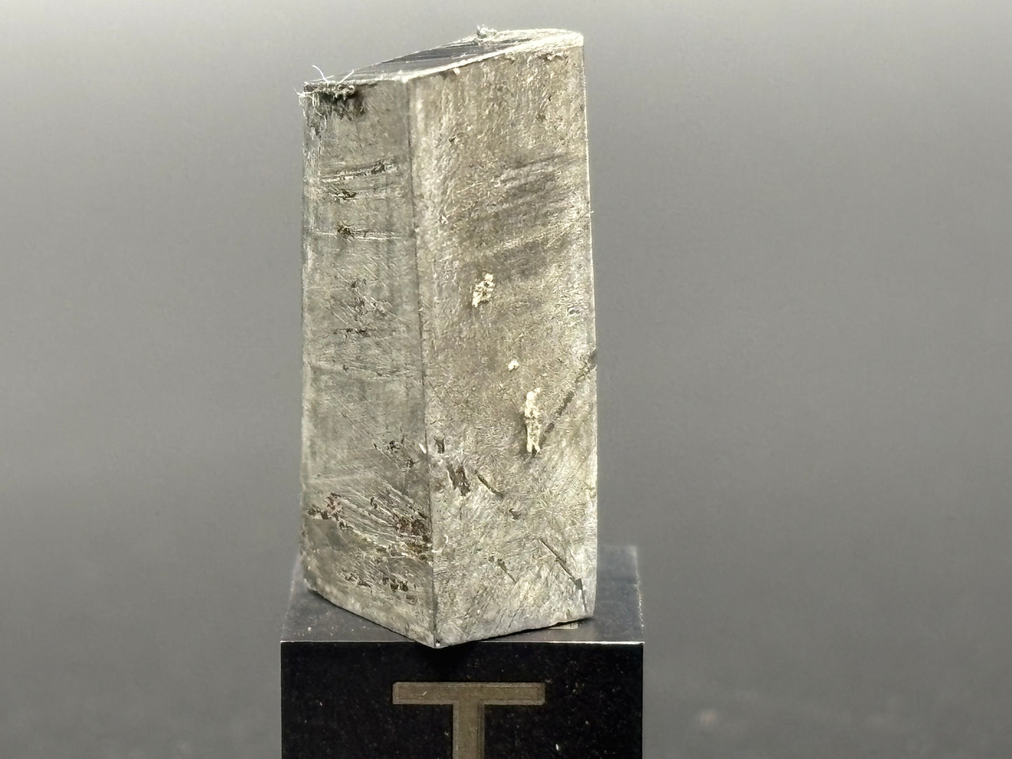Gressk Iron Meteorite Fragment 4.4g Rare IIAB Iron Meteorite Belarus Hexahedrite Specimen