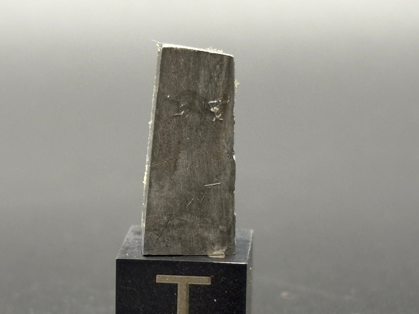 Gressk Iron Meteorite Fragment 4.4g Rare IIAB Iron Meteorite Belarus Hexahedrite Specimen