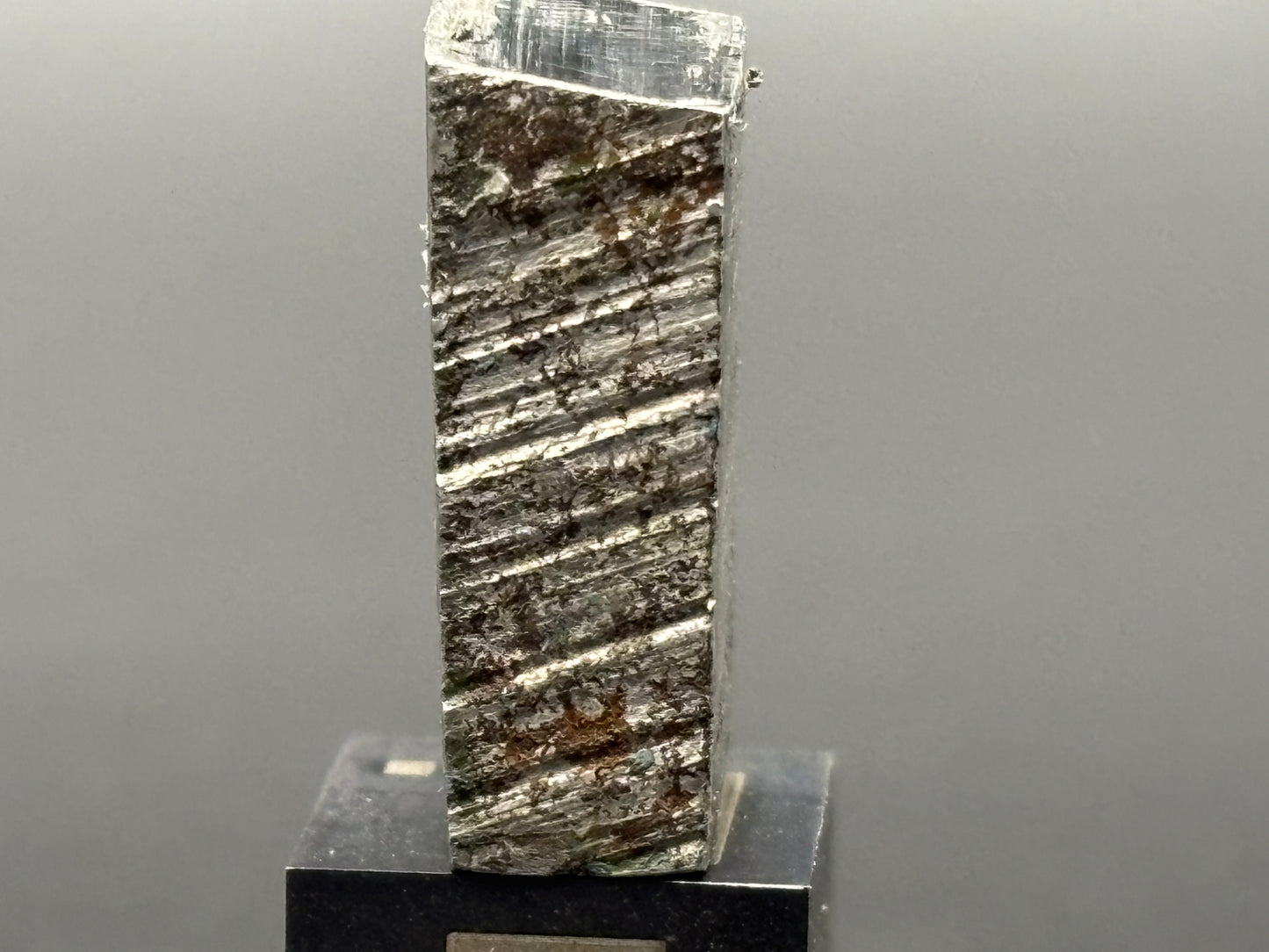 Gressk Iron Meteorite Fragment 4.4g Rare IIAB Iron Meteorite Belarus Hexahedrite Specimen
