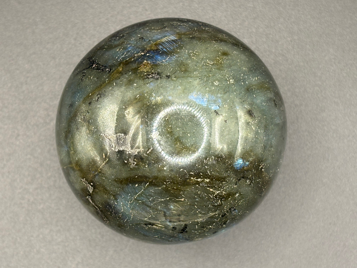 Labradorite Sphere 6cm 340g Flashing Feldspar Crystal Polished Mineral Specimen