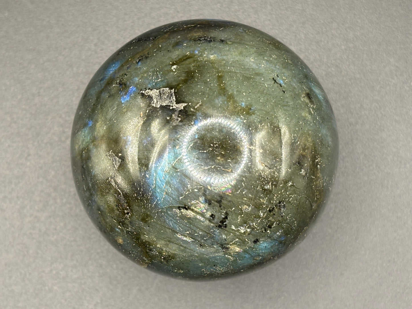 Labradorite Sphere 6cm 340g Flashing Feldspar Crystal Polished Mineral Specimen