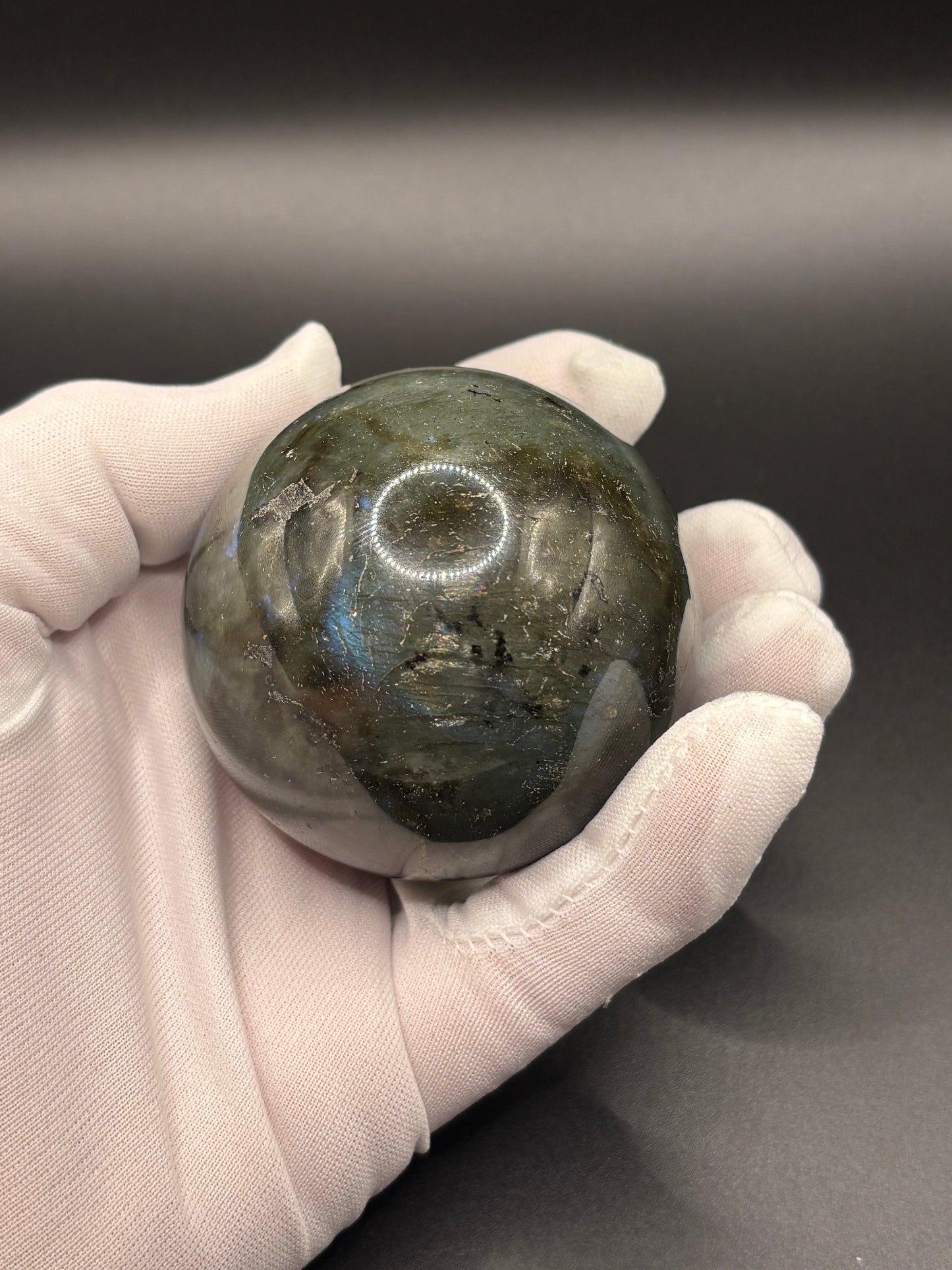 Labradorite Sphere 6cm 340g Flashing Feldspar Crystal Polished Mineral Specimen