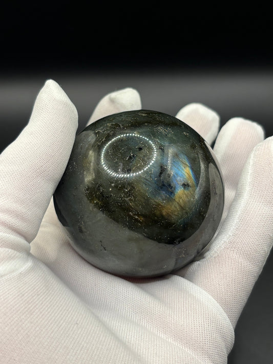 Labradorite Sphere 6cm 340g Flashing Feldspar Crystal Polished Mineral Specimen