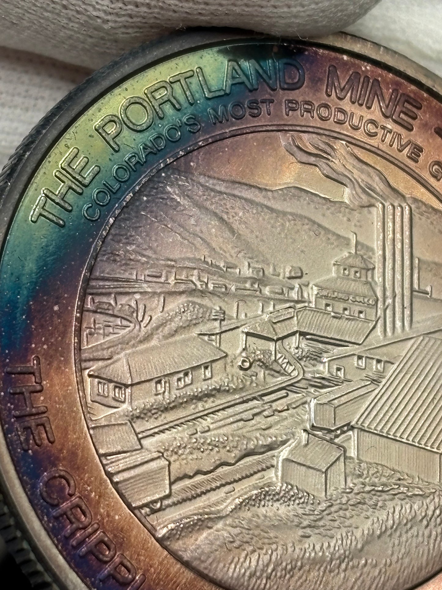 Ex Billy Williams Collection Cripple Creek Mining District .999 Fine Silver Round Portland Mine Victor Colorado