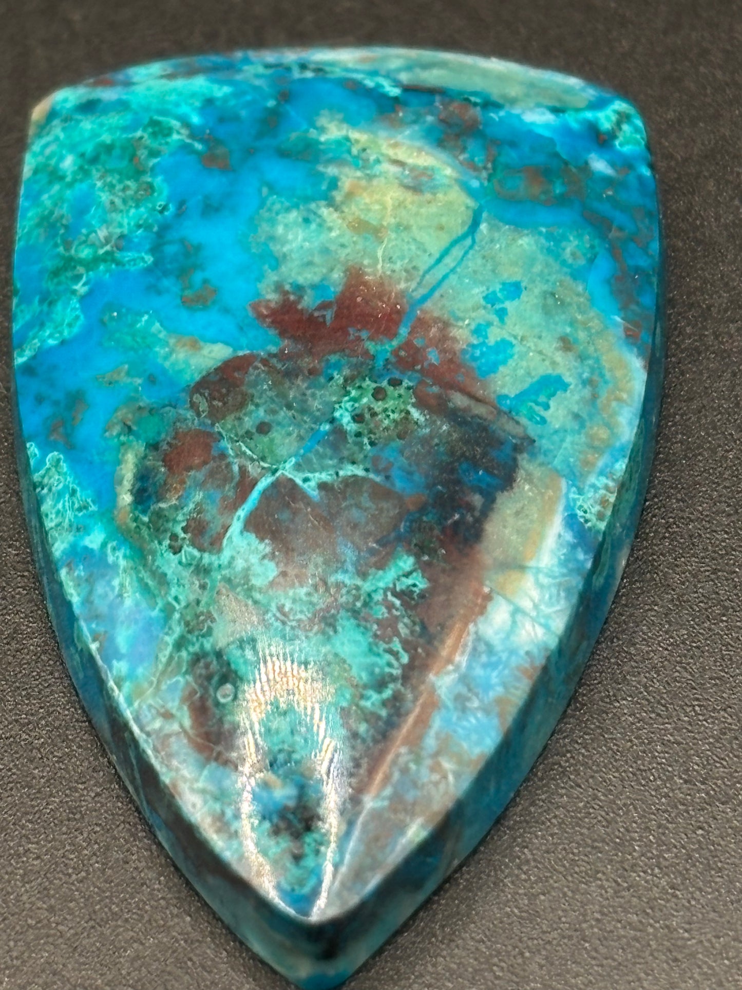 Rowley Mine Arizona Chrysocolla Cabochon Polished Copper Mineral Gemstone Cab Southwestern Lapidary