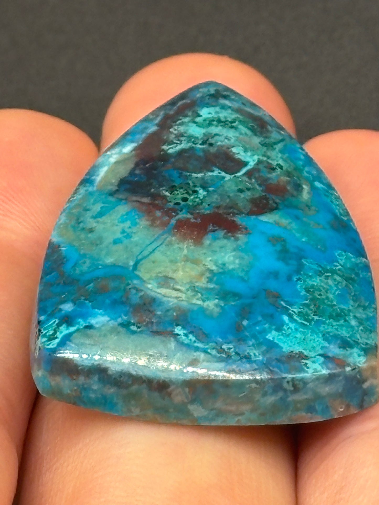Rowley Mine Arizona Chrysocolla Cabochon Polished Copper Mineral Gemstone Cab Southwestern Lapidary