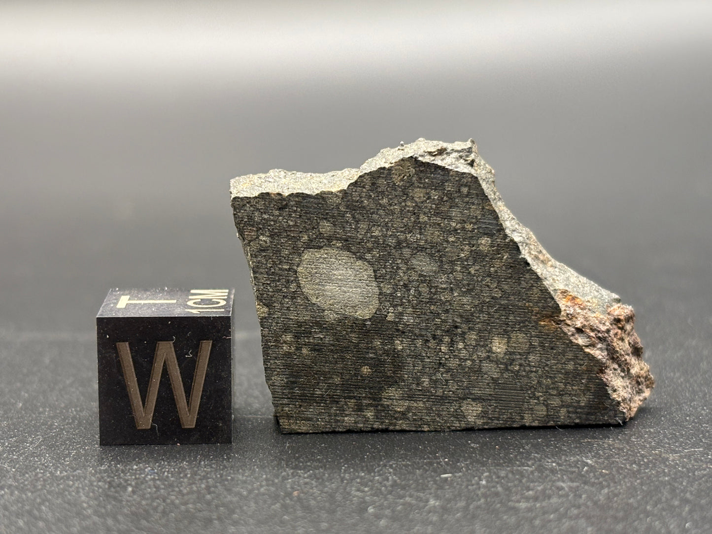 Felt (b) Meteorite Specimen Rare Official L3.5-5 Chondrite Oklahoma Meteorite Genomict Breccia