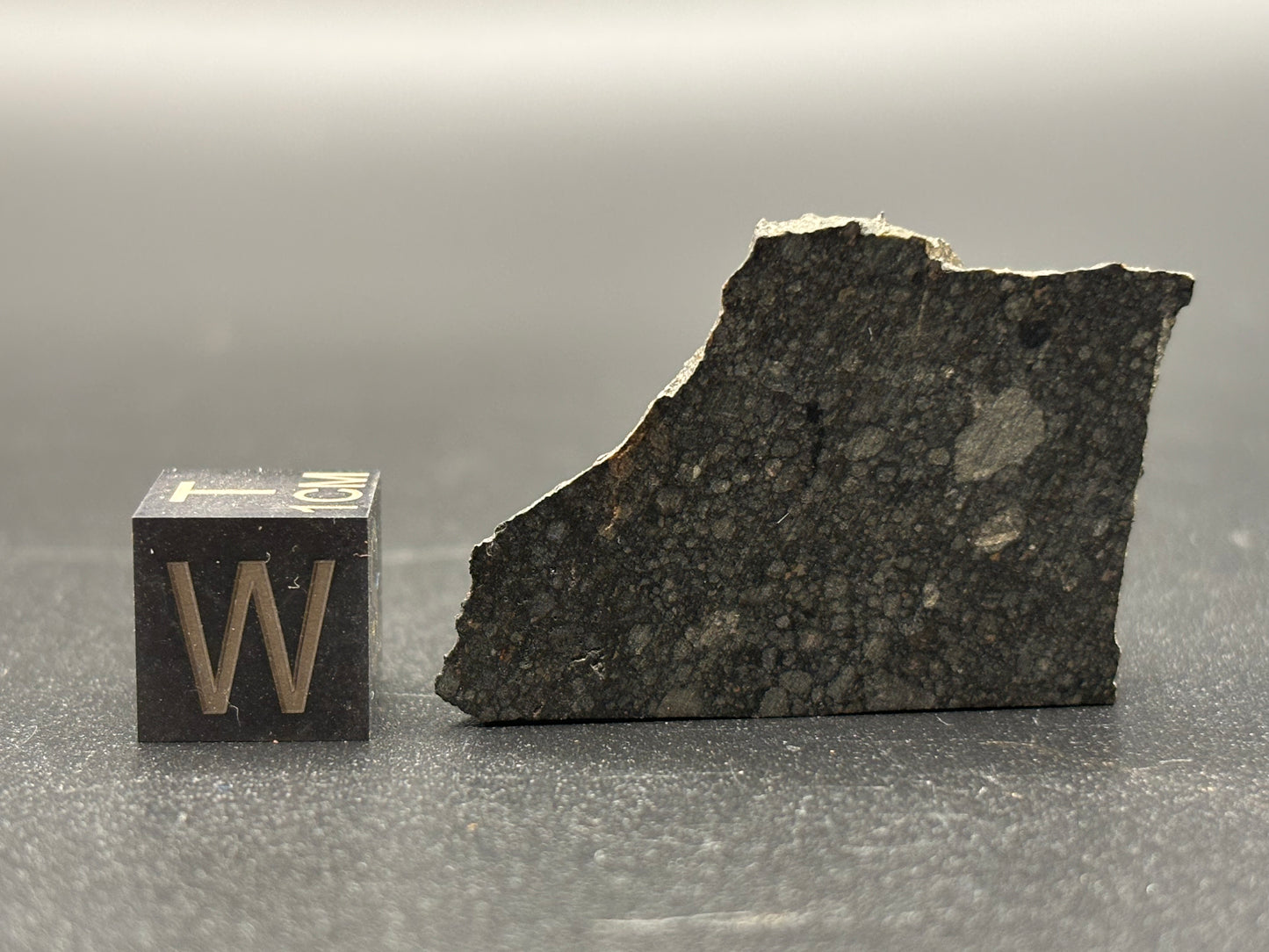 Felt (b) Meteorite Specimen Rare Official L3.5-5 Chondrite Oklahoma Meteorite Genomict Breccia