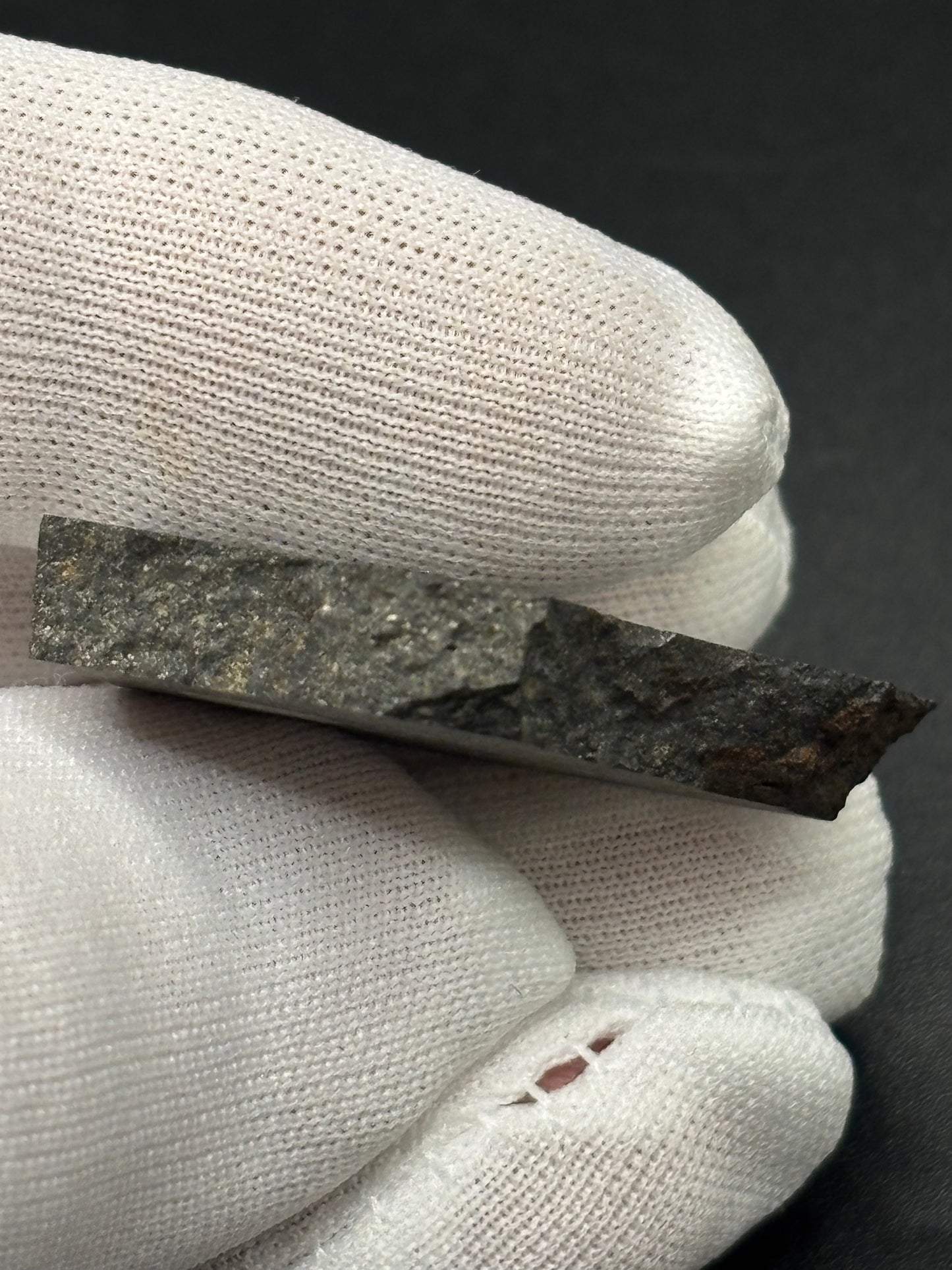 Felt (b) Meteorite Specimen Rare Official L3.5-5 Chondrite Oklahoma Meteorite Genomict Breccia
