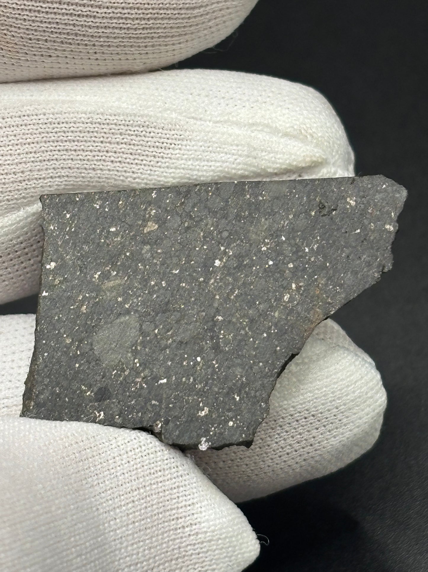 Felt (b) Meteorite Specimen Rare Official L3.5-5 Chondrite Oklahoma Meteorite Genomict Breccia