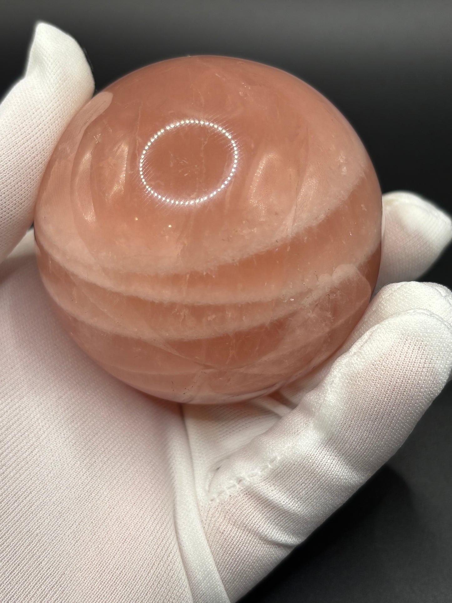 Natural Rose Quartz Sphere 2.5 Inch Polished Pink Quartz Crystal Ball Mineral Specimen