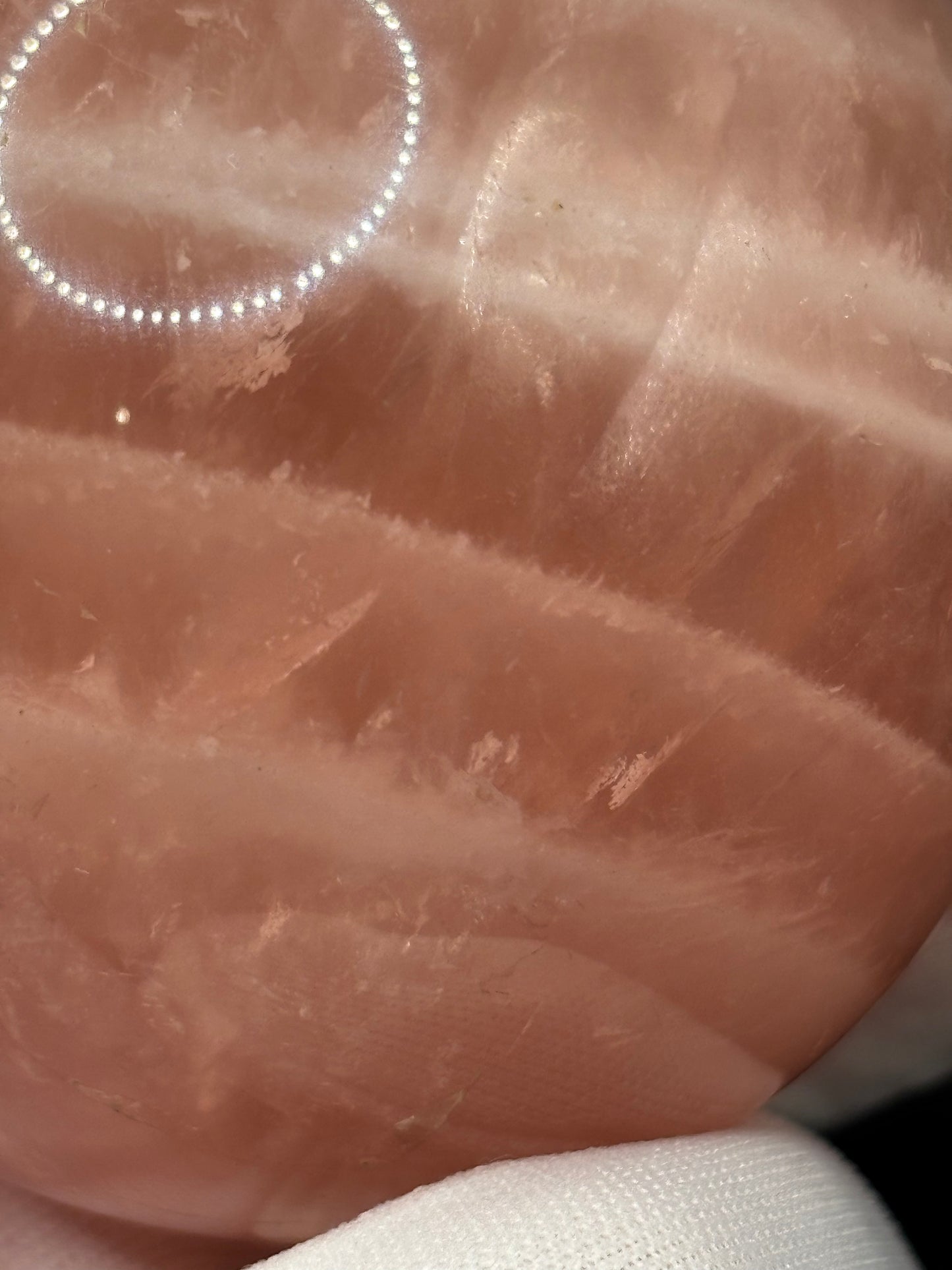 Natural Rose Quartz Sphere 2.5 Inch Polished Pink Quartz Crystal Ball Mineral Specimen