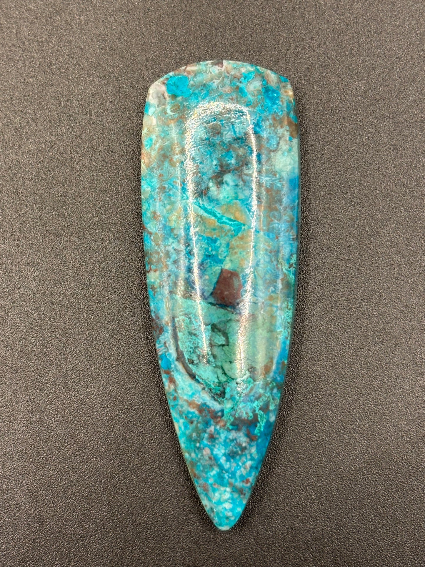 Rowley Mine Arizona Chrysocolla Cabochon Polished Copper Mineral Gemstone Cab Southwestern Lapidary