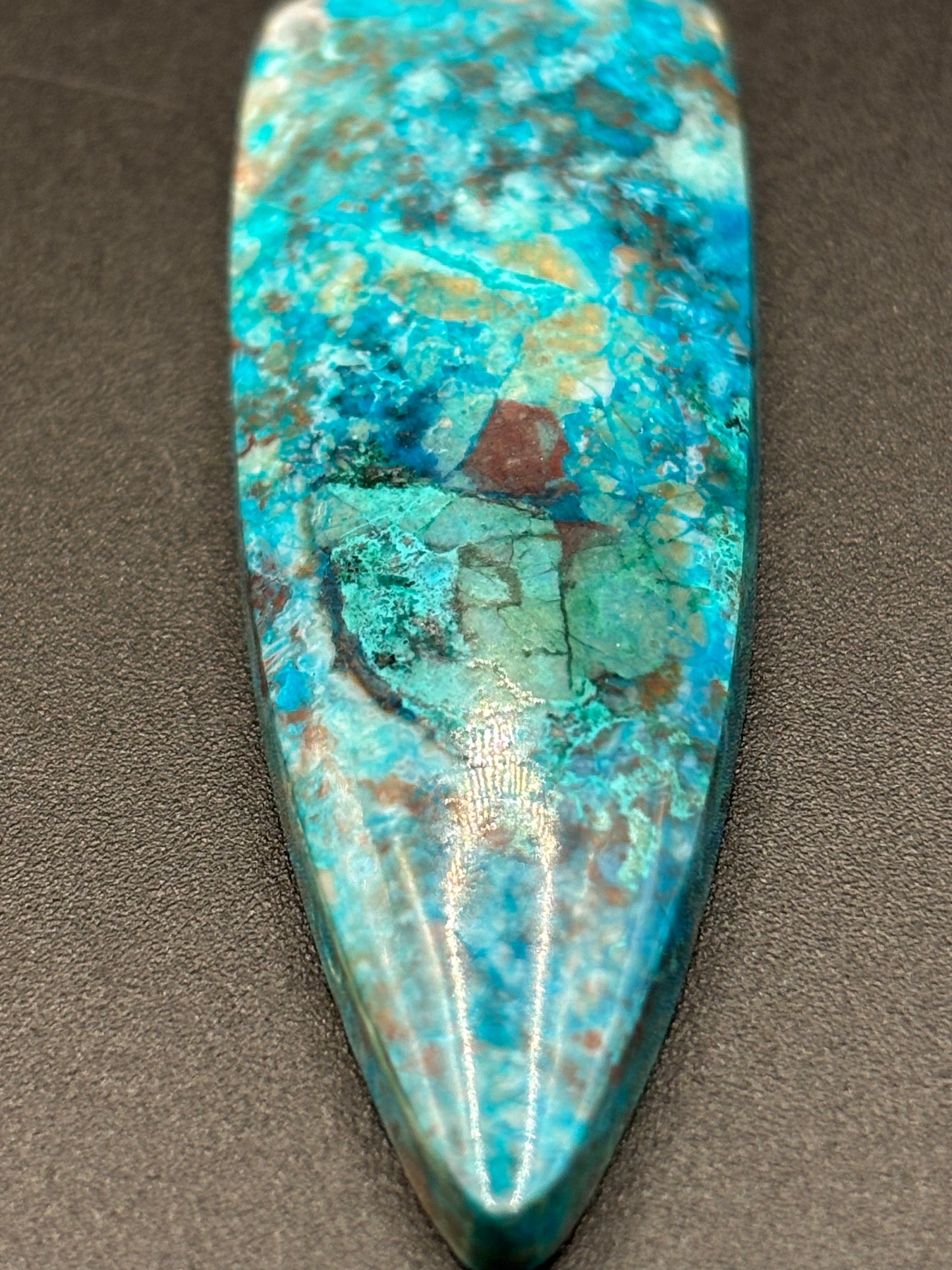 Rowley Mine Arizona Chrysocolla Cabochon Polished Copper Mineral Gemstone Cab Southwestern Lapidary
