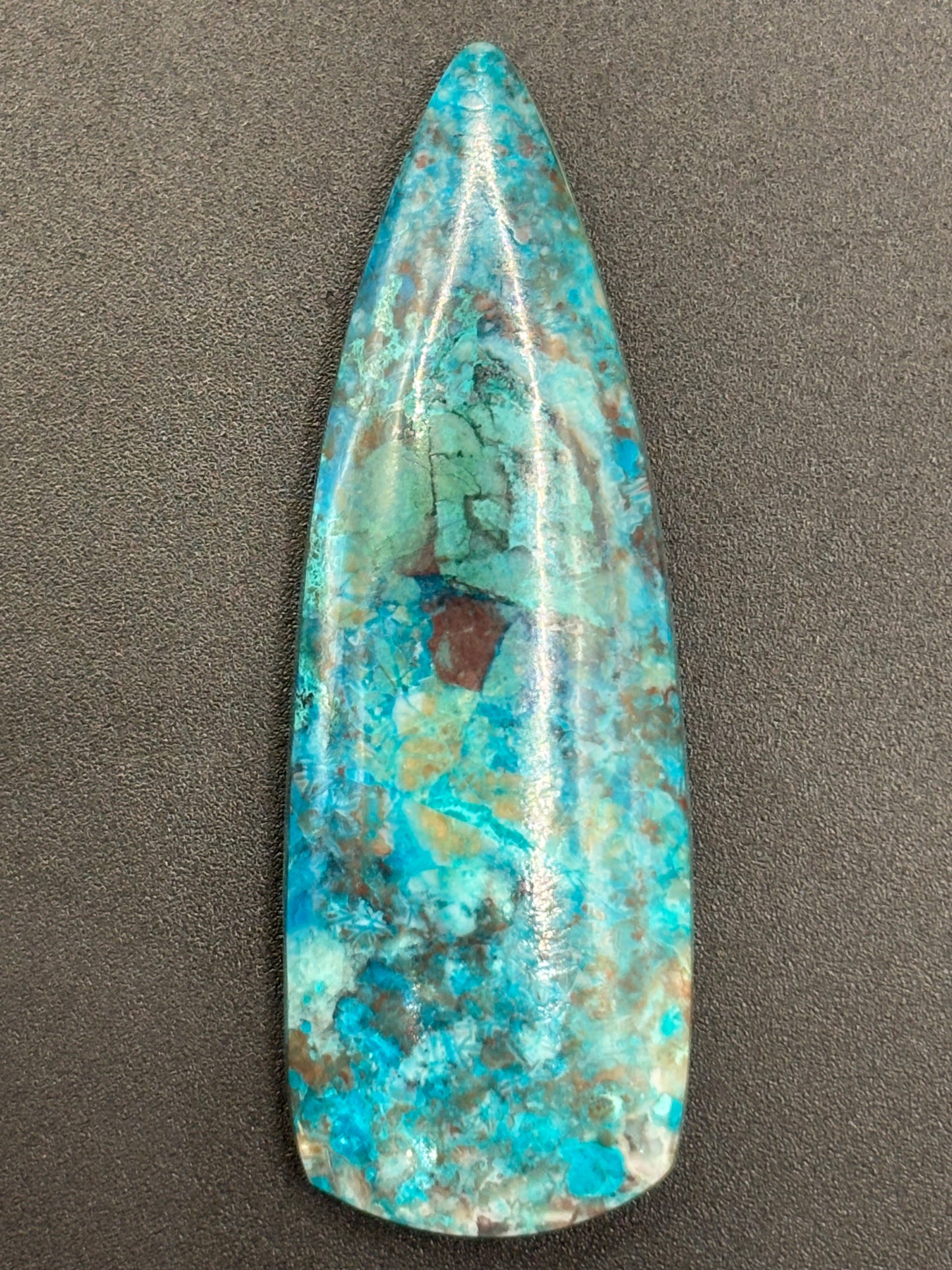Rowley Mine Arizona Chrysocolla Cabochon Polished Copper Mineral Gemstone Cab Southwestern Lapidary