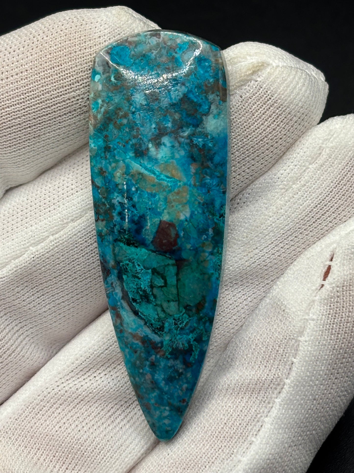 Rowley Mine Arizona Chrysocolla Cabochon Polished Copper Mineral Gemstone Cab Southwestern Lapidary