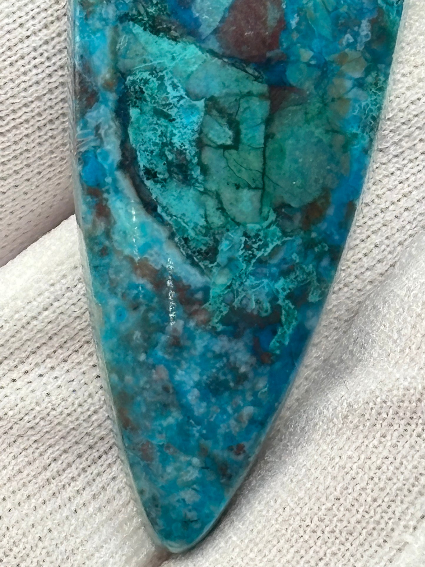 Rowley Mine Arizona Chrysocolla Cabochon Polished Copper Mineral Gemstone Cab Southwestern Lapidary