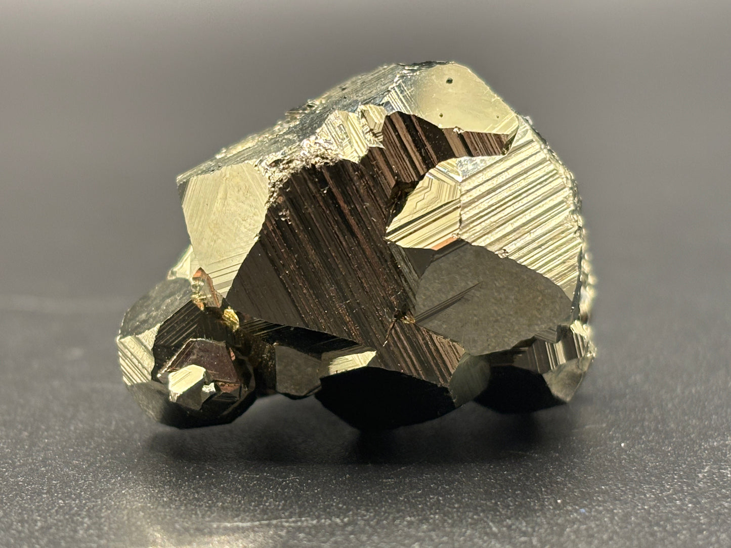 Octahedral Pyrite Crystal Cluster Huanzala Mine Peru Natural Pyrite Mineral Specimen