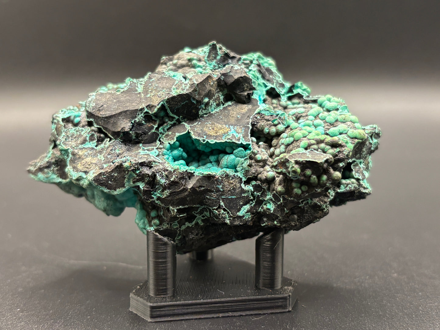 Malachite & Chrysocolla Specimen Planet Mine Arizona Copper Mineral Display Piece