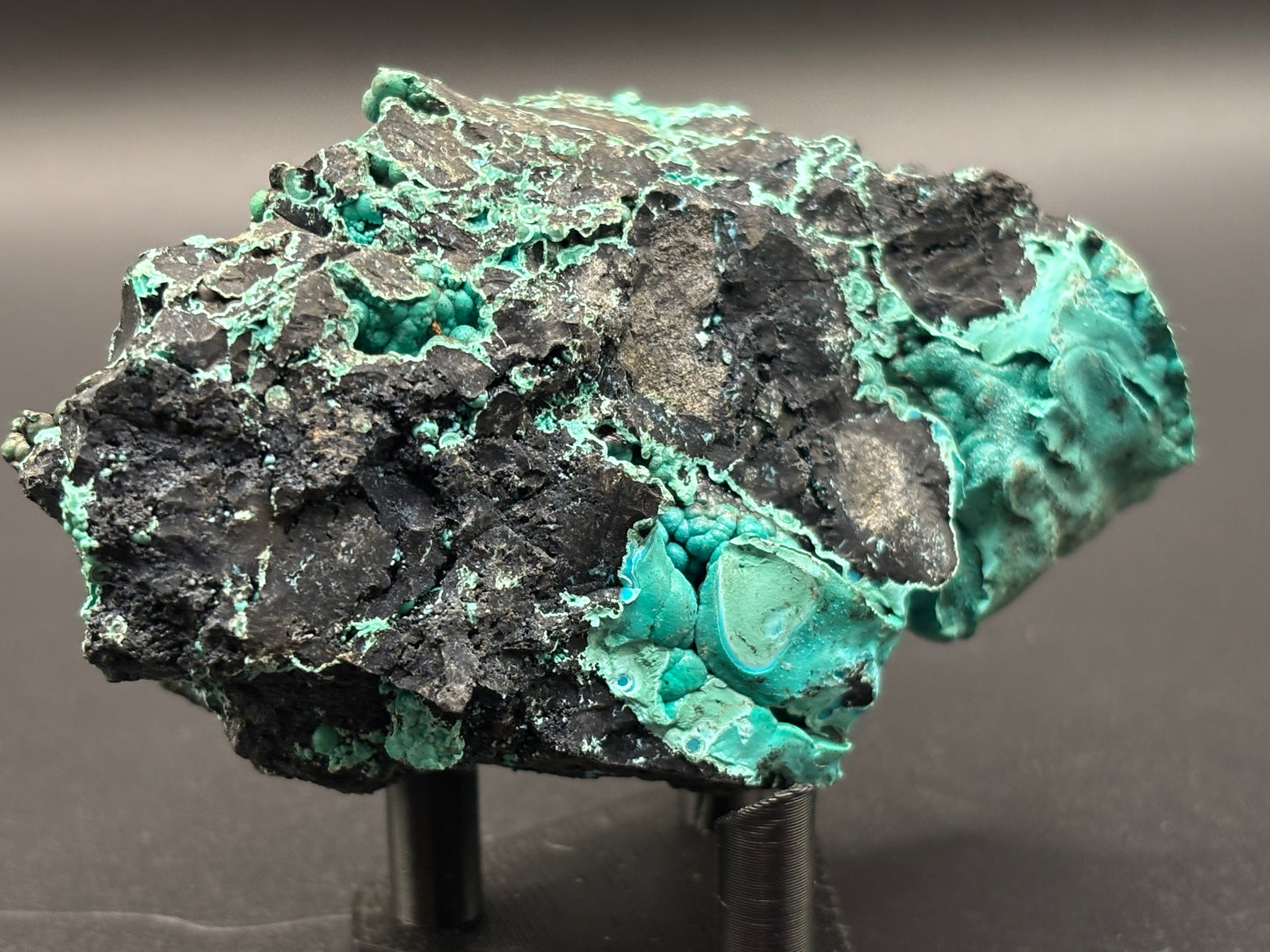 Malachite & Chrysocolla Specimen Planet Mine Arizona Copper Mineral Display Piece