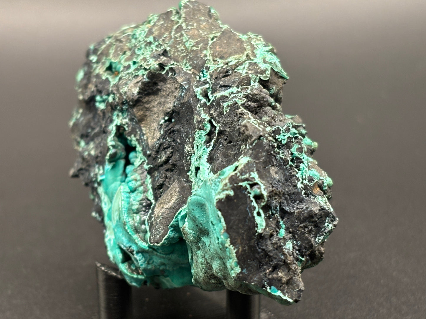 Malachite & Chrysocolla Specimen Planet Mine Arizona Copper Mineral Display Piece