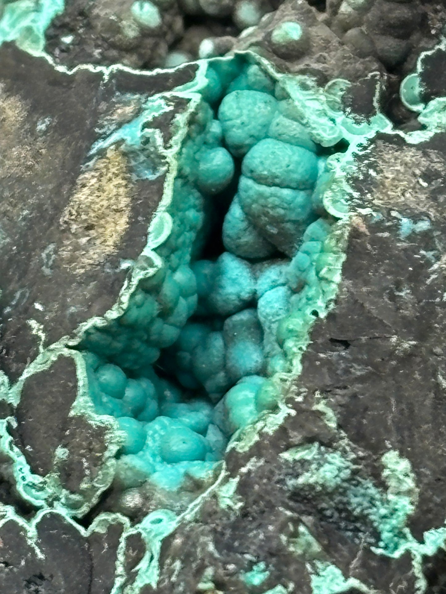Malachite & Chrysocolla Specimen Planet Mine Arizona Copper Mineral Display Piece