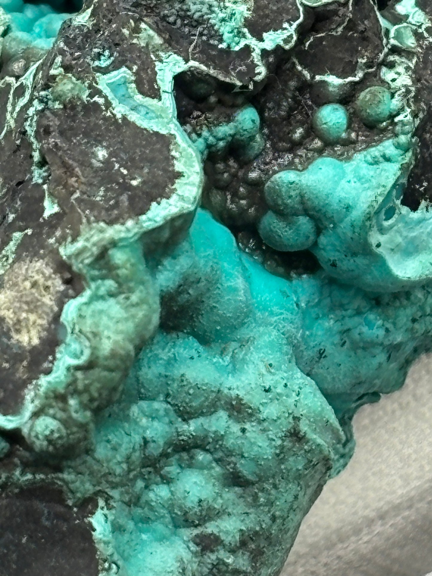 Malachite & Chrysocolla Specimen Planet Mine Arizona Copper Mineral Display Piece