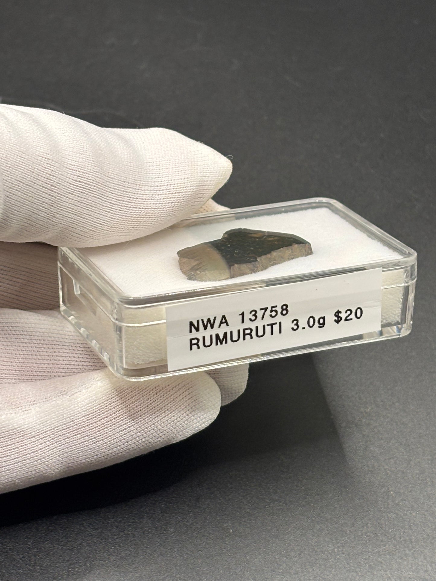 NWA 13758 Meteorite Specimen Official R3 Rumuruti Chondrite Northwest Africa Meteorite