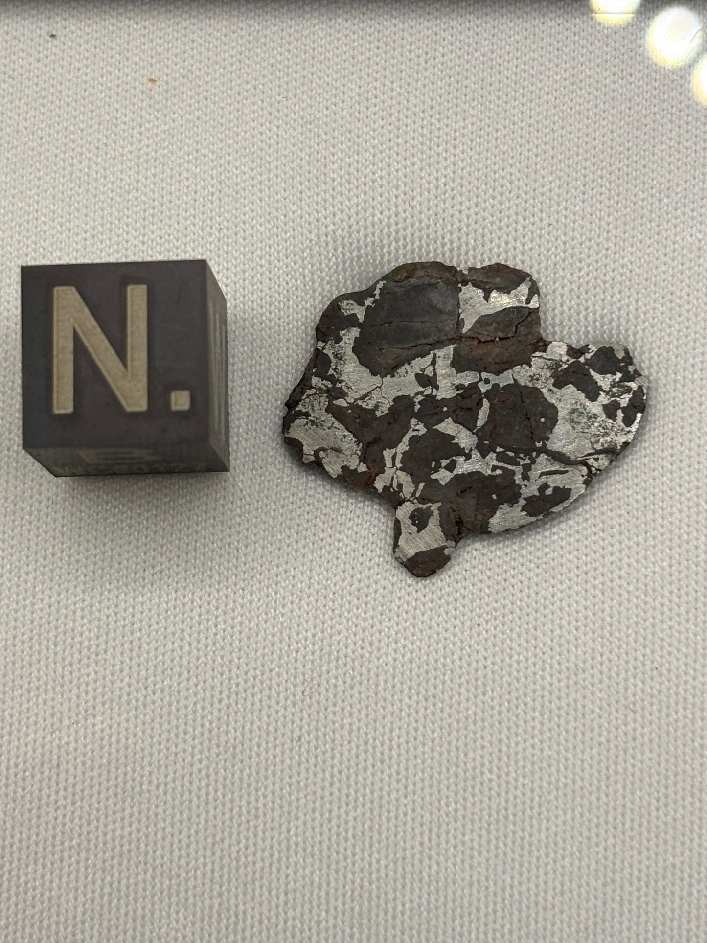 NWA 16734 Ungrouped Pallasite Meteorite Specimen Rare Olivine Iron Meteorite