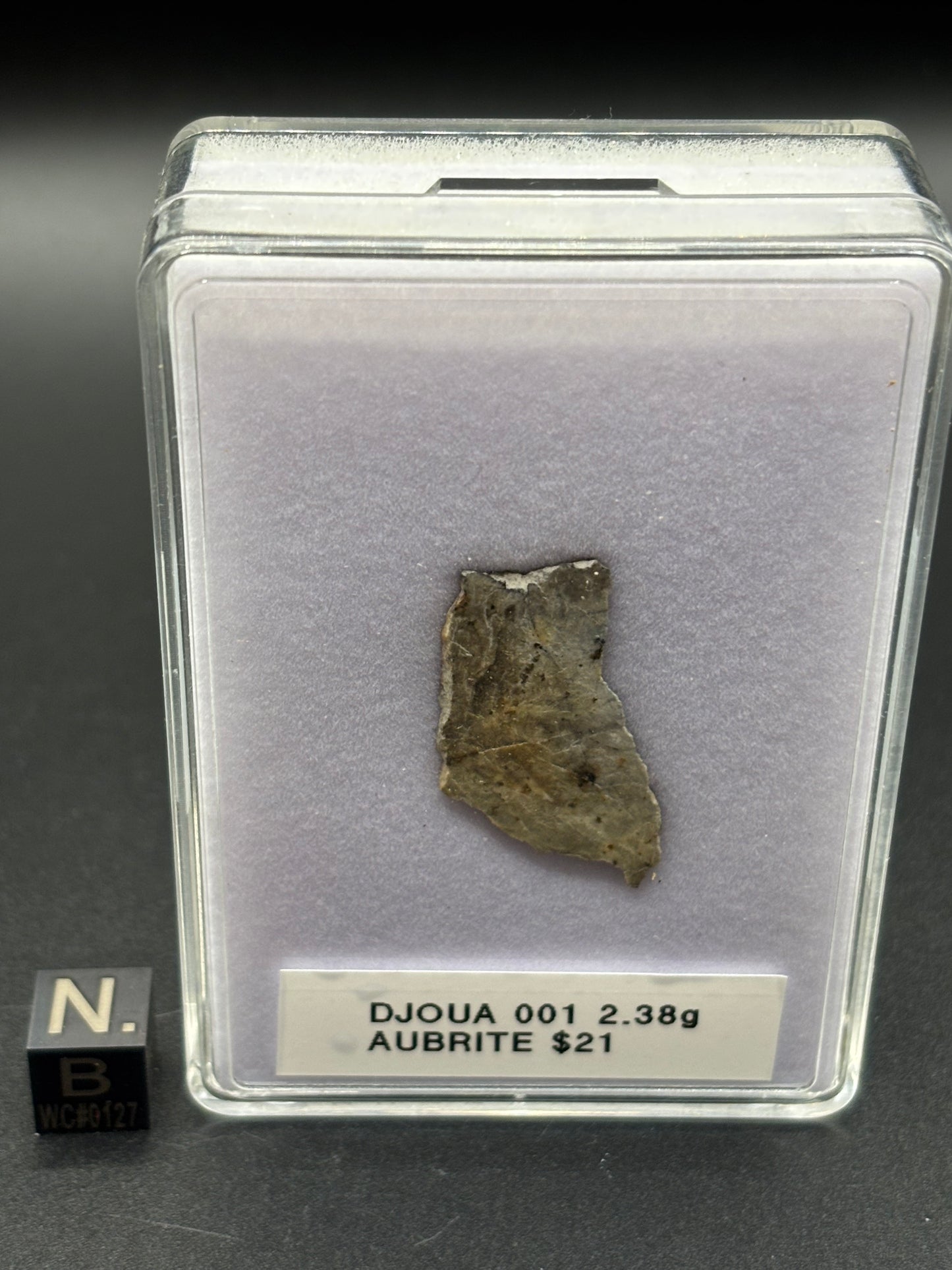 Djoua 001 Aubrite Meteorite Specimen Official Enstatite Achondrite Algeria Meteorite