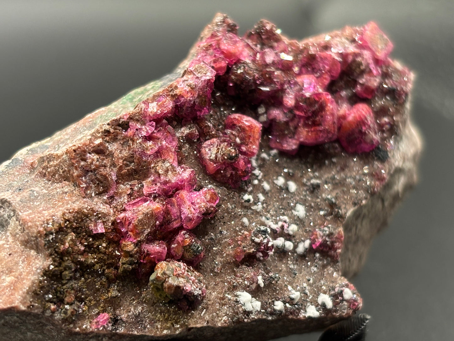 Cobaltoan Calcite on Matrix – Mashamba West Mine, Lualaba Province, Democratic Republic of Congo
