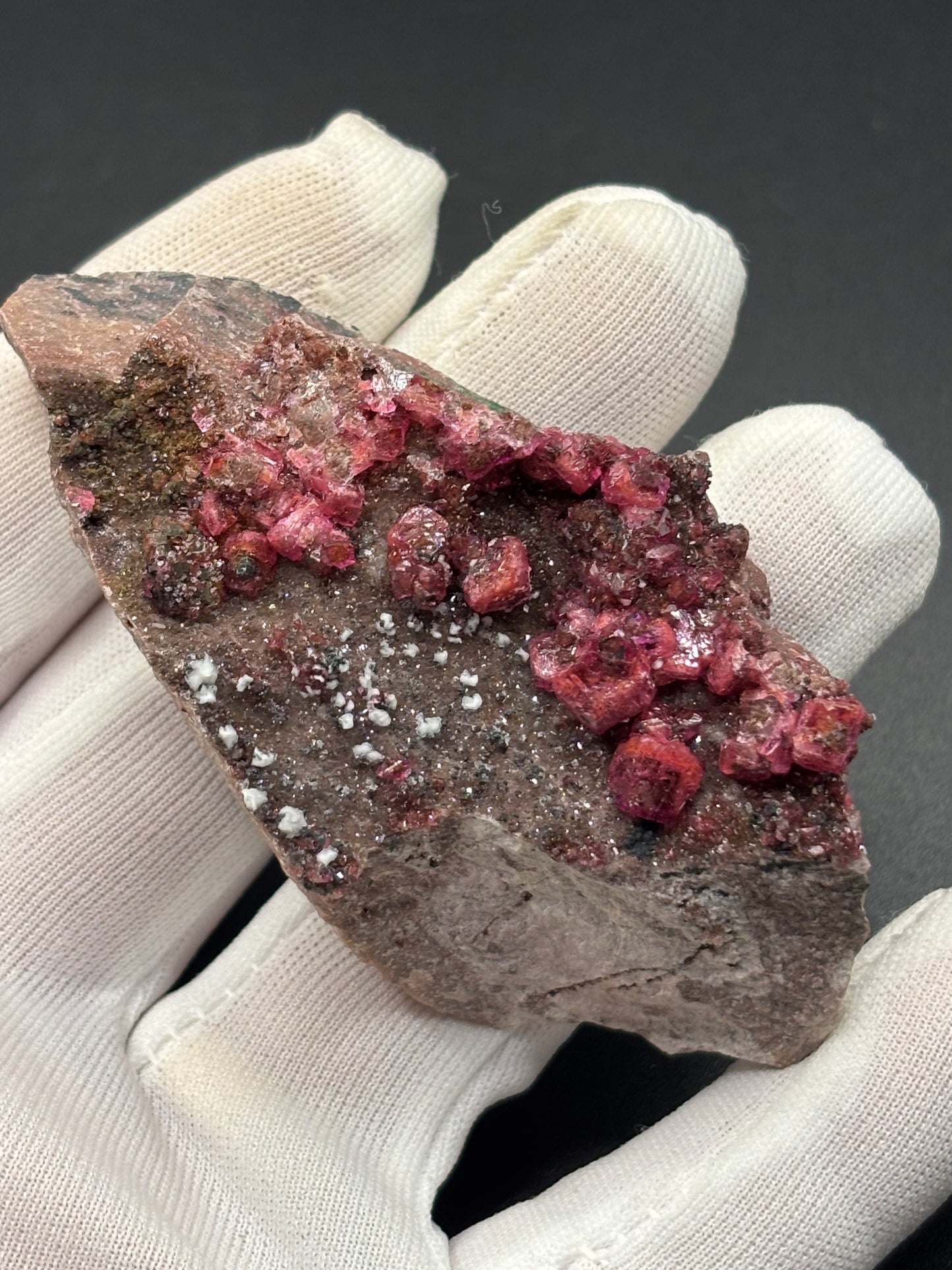 Cobaltoan Calcite on Matrix – Mashamba West Mine, Lualaba Province, Democratic Republic of Congo